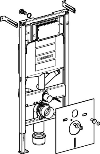 Bâti-pack : Geberit Duofix pour WC suspendu, 112 cm, avec