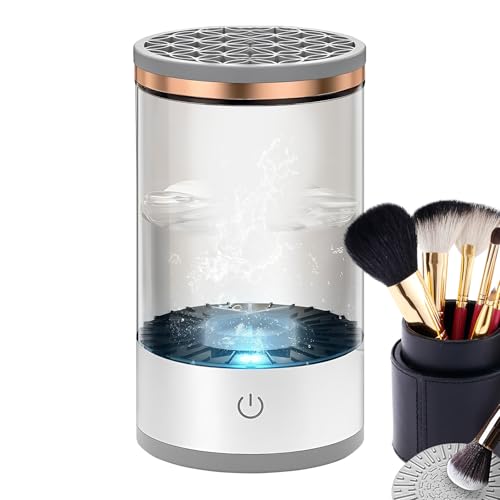 Limpiador De Brochas Y Esponja De Maquillaje Electrico, Maquina Limpiador DeBrochas DeMaquillaje, Limpiadora Eléctrica USB Limpieza Profunda, Para Estudio, Vanity, Hogar | Para Pinceles DeMaquillaje