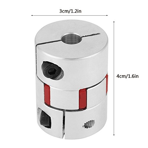 Wytino Flexible Coupler, Cnc Flexible Jaw Spider Flexible Spider Shaft Coupling Od30Mm X L40Mm Cnc Stepper Motor Coupler Connector(8X12Mm) #TOP3