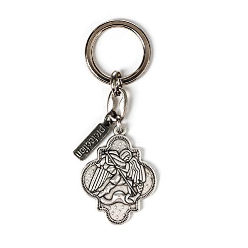My Saint My Hero Archangel Michael Key Ring (Silver)