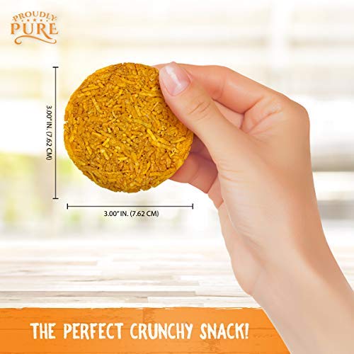 Proudly Pure Parmesan Cheese Crisps - Keto Snacks Zero Carb Crunchy Delicious Healthy 100% Natural Aged Cheesy Parm Chips Wheat & Gluten Free Keto Crackers Low Carb Snacks (Original, 8 Pack) #TOP4