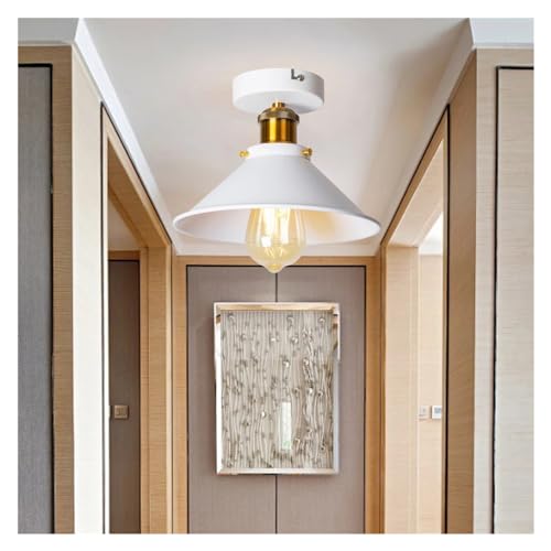 Lustre industriel en métal LED rétro pour plafond rustique