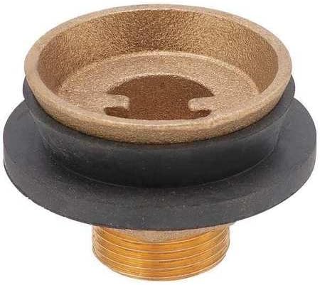 Urinal Spud, 1 1/4 x 3/4, Brass/Rubber