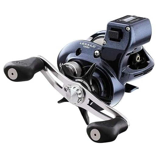 Daiwa Lexa-LC 6.3:1 Line Counter Baitcast Right Hand Fishing Reel - LEXA-LC300H,Blue