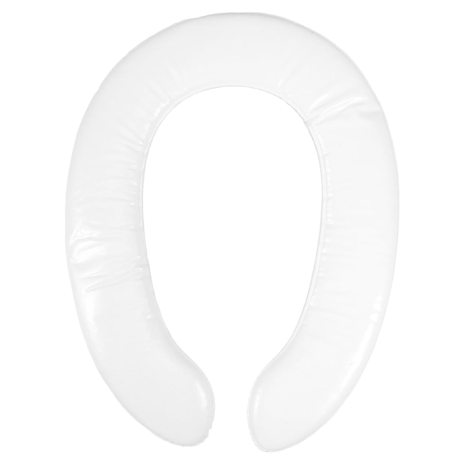 Toilet Seat Cushion Potty Training Soft PVC Cushion Pad with Frog Pattern White Portable Comfortable Toilet Seat Cover for Boys and Bathroom Use