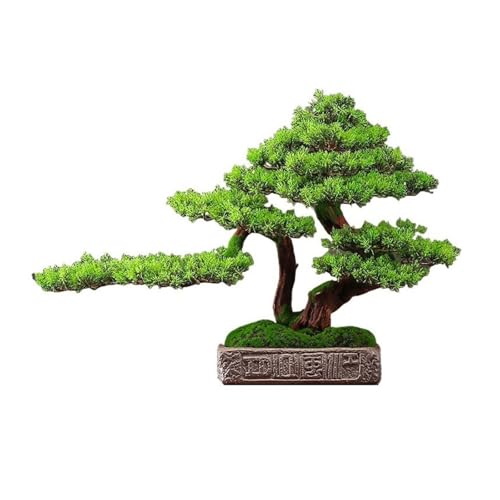 Árboles Artificiales Restaurante Hotel vegetación Falsa Planta en Maceta árbol de pino Artificial Mesa de Centro Adornos Decoraciones Chinas simulación de árbol de pino bonsái Bonsais Artificiales