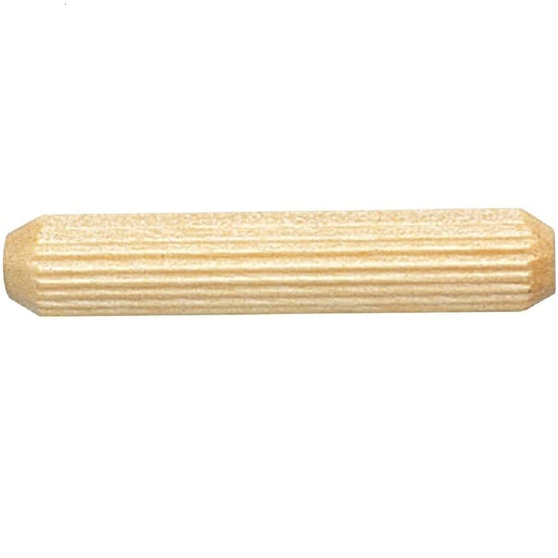 Pinehurst Crafts 1/2 Inch x 3 Inch Fluted Wood Dowel Pins, Great for Furniture, Cabinetry and Crafts Projects, Pack of 100