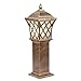 Tingting1992 lampadaire Extérieur Vue sur Jardin Pelouse Villa Villa Lampadaire Cour Lampe étanche Petit réverbère 0,6/0,8 m Lampe (Color : Brass, Size : 0.8M)
