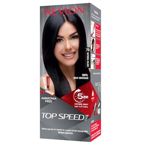 Image of Revlon Top Speed Hair Color, Natural Black 70, 100 g