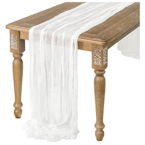 Ling's moment Camino de Mesa, Mezcla de algodón Arrugado Cover