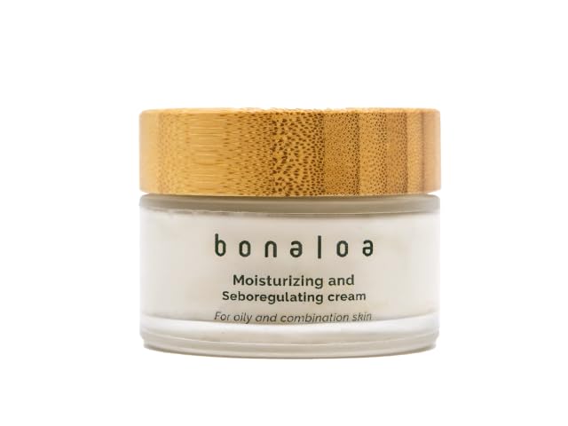 BONALOA Crema Hidratante y sebo-reguladora pieles grasas-mixtas 50 ml | Crema hidratante, purificante y sebo-reguladora para pieles grasas-mixtas y/o con tendencia acneica.
