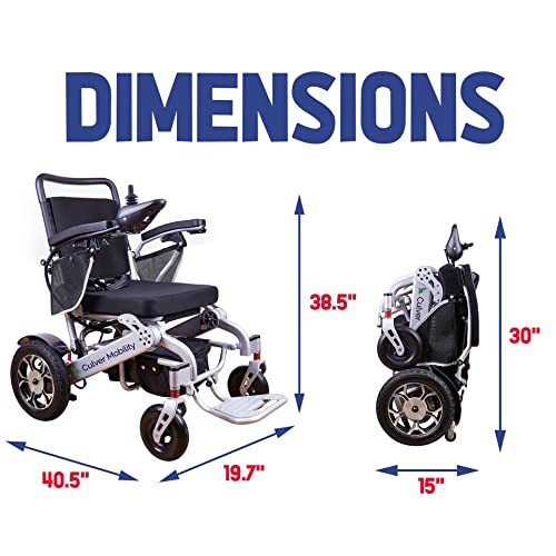 Electric Wheelchair 330 Lbs Max Load-500W-13 Miles Xl For Adults, All Terrain Lightweight Foldable Wheelchairs,Power Motorized Electric Wheel Chair (Gray) #TOP2