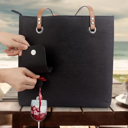 Bolsa para vino a prueba de fugas y gran capacidad con pico oculto integrado 3