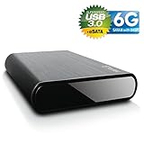 Externes 8,89 cm (3,5 Zoll) Festplatten Gehäuse für den Einbau einer 8,89 cm (3,5 Zoll) SATA I/II/III Festplatte mit USB 3.0 und eSATA Schnittstelle. HDD Kapazität ohne Limit.