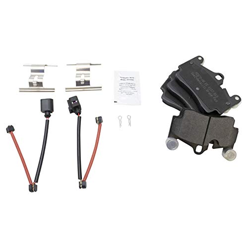 Image of TRQ Rear Brake Pad and Rotor Set Semi Metallic Vented Rotors 330mm Diameter