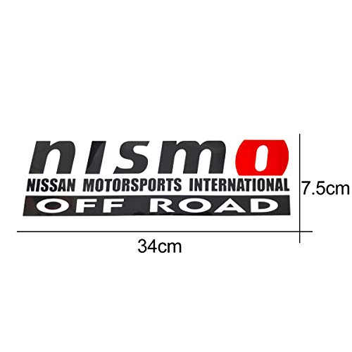 Neumaxx Die Cut Black Nism0 Off Road Decal Sticker Fit For Nissan Motorsports International Compatible For Nissan Frontier Side Truck Bed External Decoration Pick Up Car (Black) #TOP2