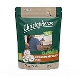 Christopherus Adult mini, Vollnahrung für ausgewachsene Hunde mit normaler bis gesteigerter Aktivität, Trockenfutter, Geflügel, Lamm, Ei, Reis, Reduzierte Krokettengröße, Erwachsener Hund, 1,5 kg