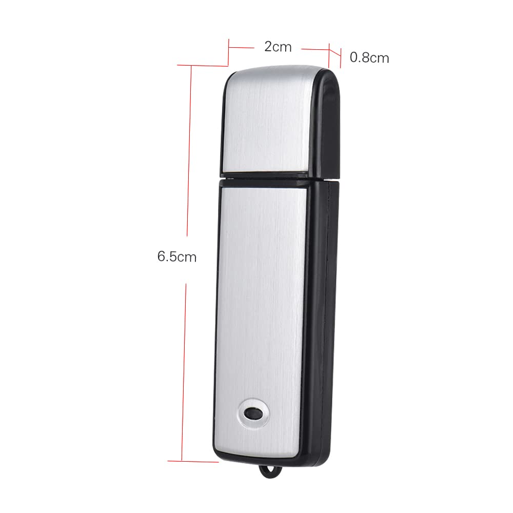 LUCHONG Voice Recorder,8GB USB Digital Audio Voice Recorder USB Disk Flash Drive Memory Stick 18 hours Recording Rechargeable for Office School - Image 2
