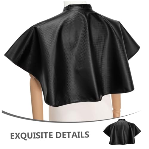 Capa de peluquería impermeable negra 2 piezas miniatura 7