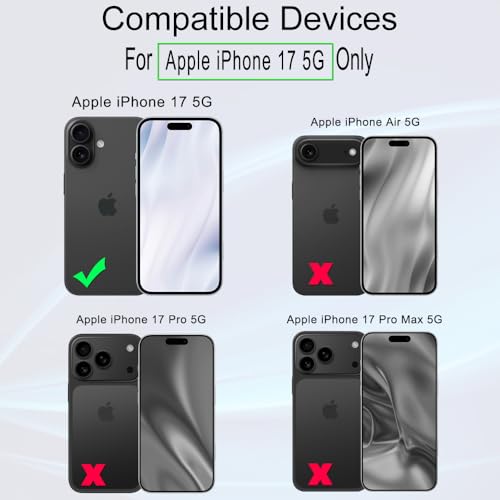 Image of Ibywind for iPhone 17 5G Screen Protector,2 Pack,9H Hardness Tempered Glass and Camera Lens Protector,with Alignment Frame,Full Coverage,Bubble Free,Fingerprint Unlock,Scratch Resistant