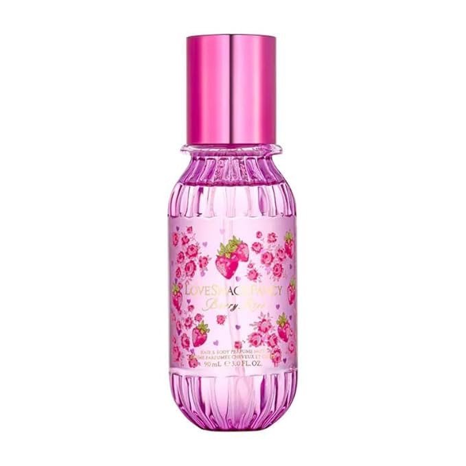 Berry Kiss Hair & Body Perfume Mist with Marshmallow - Light, Sweet Fragrance with Marshmallow and Fruity Notes, Refreshing Daily Mist for Skin and Hair, Travel-Friendly Spray - (3 oz)