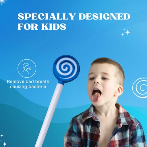 Image of Adore Kid's Tongue Cleaner with Candy Design (Multi (Pack of 4))