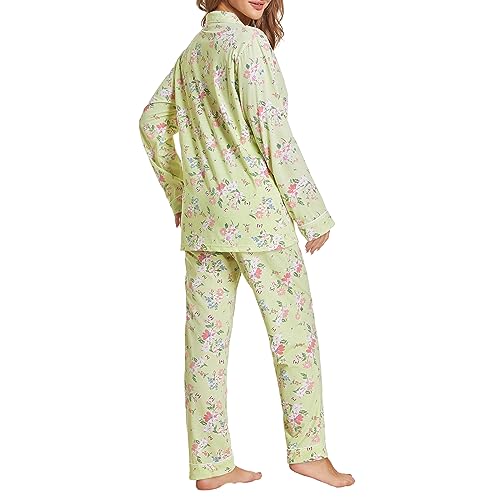 Image of Tugege Pajamas Set Long Sleeve Sleepwear Womens Button Down Nightwear Pj Sets