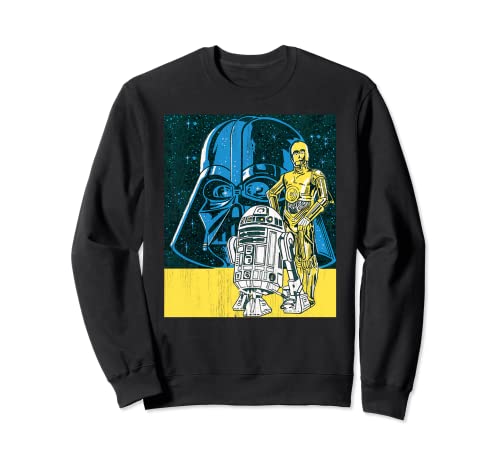 Sweat Star Wars homme et femme - Pull rétro vintage Dark Vador R2-D2