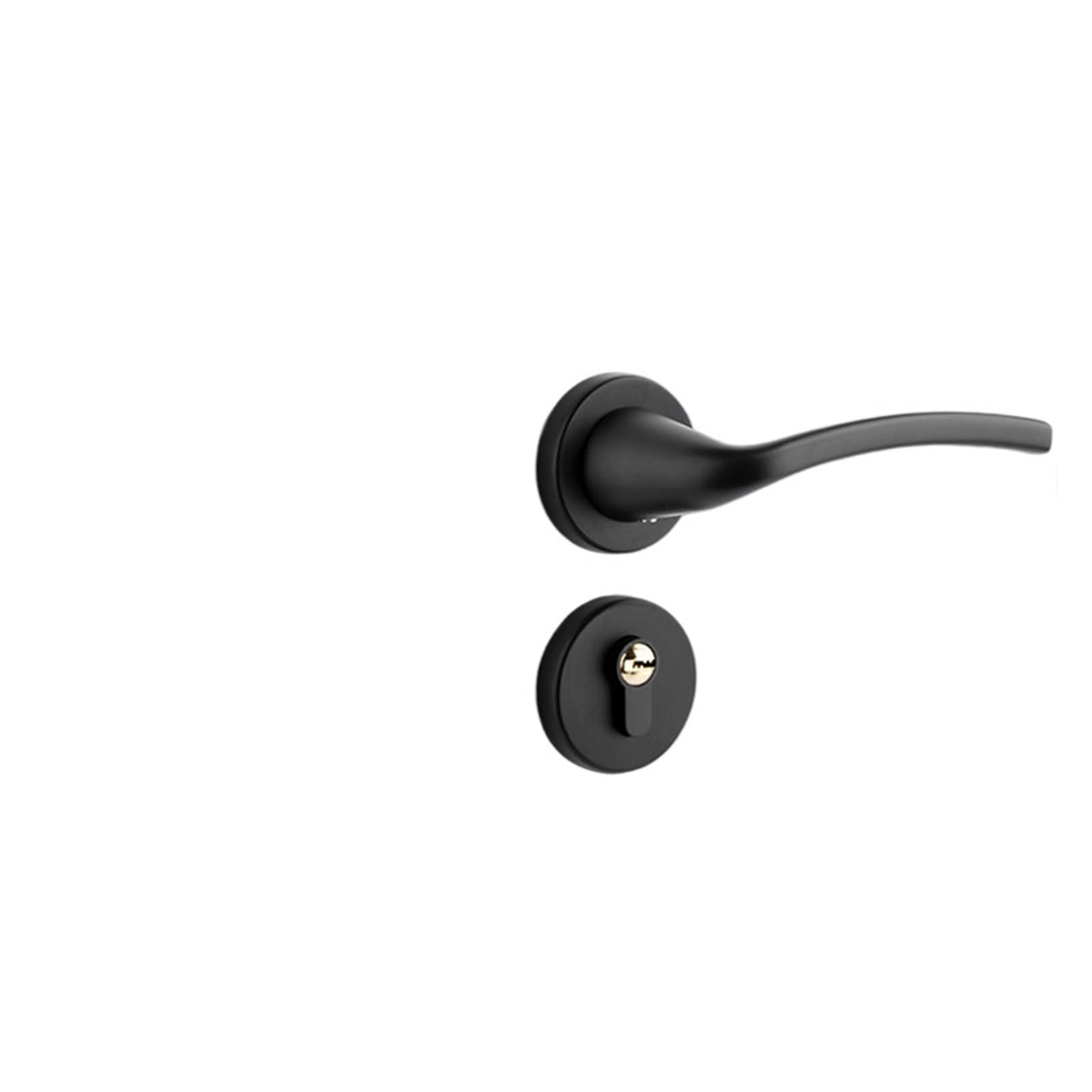 Cerradura magnética dividida para puerta de dormitorio interior negra Yahei B