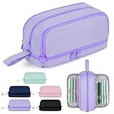 【Multifonction】 Cette trousse pour garçons et filles offre de multiples usages pratiques ! Elle peut servir de trousse d'étudiant et d'organiseur de papeterie, de pot à crayons pour les fournitures de bureau, de trousse de toilette, de trousse de voyage, de boîte à outils, d'étui pour téléphone et de rangement pour petits accessoires.