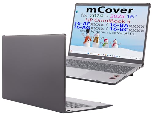 Carcasa rígida HP OmniBook 5 16-AF mCover ventilada anticaídas negra