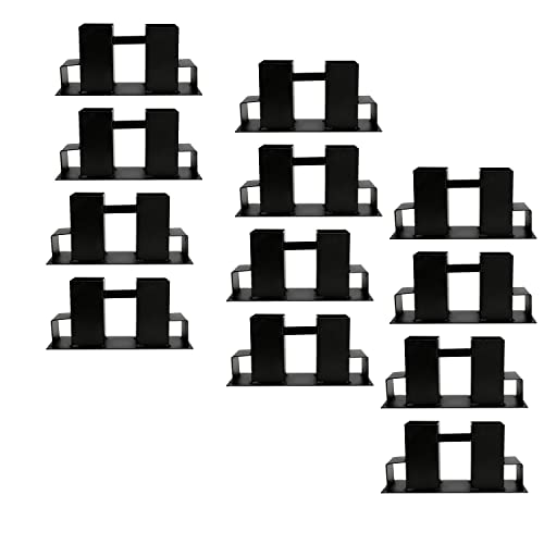 Herrselsam Asiento de apilamiento de madera, 12 unidades, ayuda de apilamiento de madera, fácil de instalar, soporte para pilas de madera, madera de chimenea, estructura de madera (negro) Cover