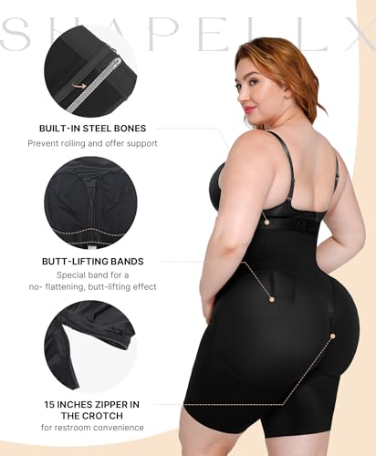 SHAPELLX Shapewear Tummy Control for Women Butt Lifting High Waist Shorts Faja Body Shaper Thigh Slimming Panties4