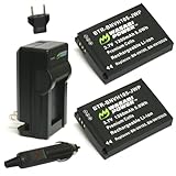 Wasabi Power Battery (2-Pack) and Charger for JVC BN-VH105 and JVC GC-XA1, GC-XA2 ADIXXION Action Camera