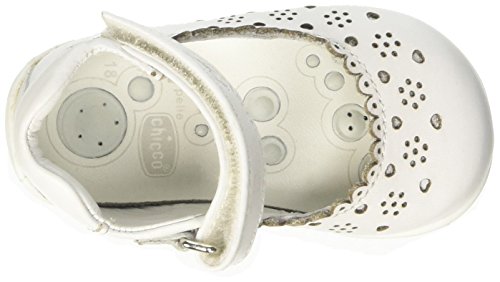 Chicco Gevia, Ballerine Bimba 0-24, Bianco, 22 EU