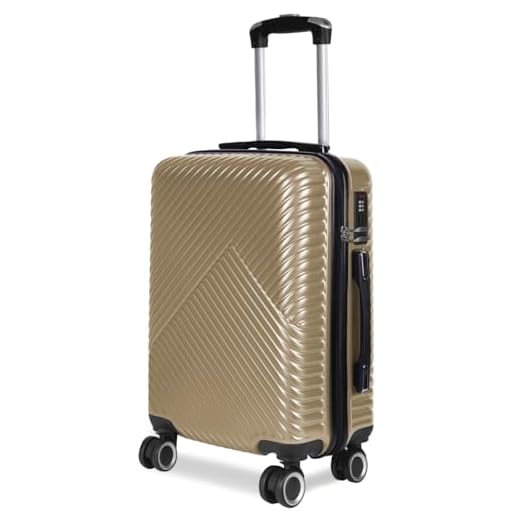 MERCURY TEXTIL- Maleta de Viaje Cabina, Mediana, Grande, rígida 100% de Polipropileno y ABS, Ruedas Giratorias, Prácticas y Ligeras con Cierre de Seguridad. (Arena, Cabina)