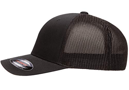 2005-09 Ford Mustang Hardtop Classic Outline Design Flexfit 6511 Trucker Mesh Fitted Cap