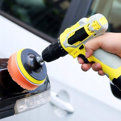 Image of STHIRA 5Pcs Car Polishers Honeycomb Polishing Pads 3'' Dia Car Polishing Sponges for Scratch Repair, Waxing & Mirror-Finish Restoration