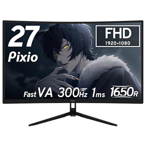 Amazon.co.jp: Pixio PXC279 Wave ゲーミングモニター 27インチ FHD
