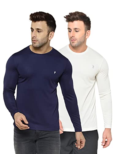 Image of Perfktu Mens Full Sleeve Gym T-Shirt (Pack of 2)