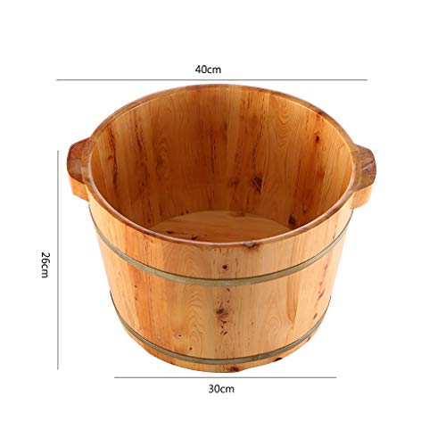Masajeador de pies spa con barreño de madera de cedro 26 cm miniatura 7