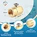 FKBAightccy CO2 Adapter Refills Connector Kit for Sodastream Refill Bottle Thread CGA320 to TR21-4 Connector Adapter Replacement Accessories for Home Use for Sodastream Machine Tank (Gold)