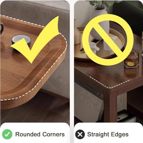 Mesa de madera de altura ajustable con estructura C robusta 5