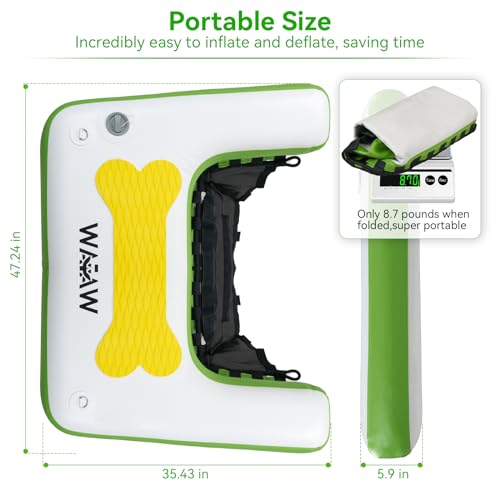 Dogpoolramp472x354extralargeinflatabledogboatrampdogonwaterrampupto255lbsdogwaterrampforboatpoollake  Cucciolini Doodles   cucciolini doodles