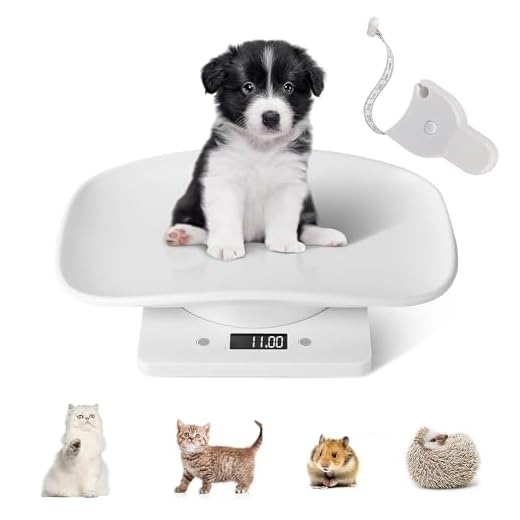 Digital Small Animals Scales for Weighing with Tape Measure, Puppy Whelping Scale Weigh Your Kitten, Rabbit with High Precision, Multifunction Electronic Baby Scales for Small Dogs