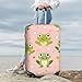 NLCUUIQ Funny Green Frog Travel Luggage Cover Fashion Stretch Suitcase Protector Washable Dust Proof Suitcase Cover Anti-Scratch Elastic Travel Baggage Covers Fits 25-28 Inch Luggage