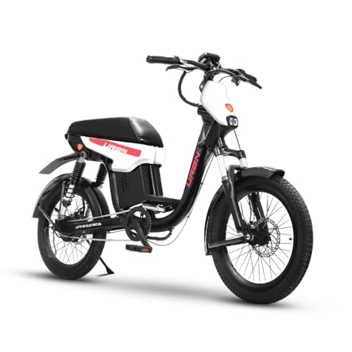 Image of Motovolt URBN E-Moped | Up to 105 km Range (PAS Mode) | 250W BLDC Motor | 36V Removable LFP Battery, 20Ah (IP67) | 120 kg Load Capacity | Spring + Hydraulic Suspension | 20 inch Tyres | Dove White 1