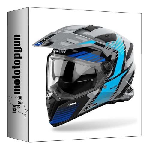 Casque Dual Moto Airoh Bandit BAS18 Spicy Bleu M Mototopgun AI64A13111SBC