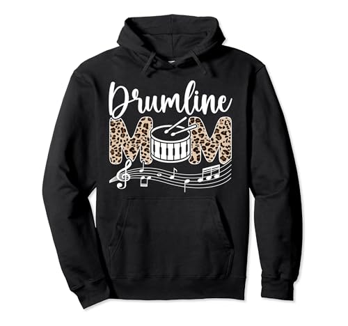 Drumline Mom Leopard Drumline Mama Drumline Mother Pullover Hoodie