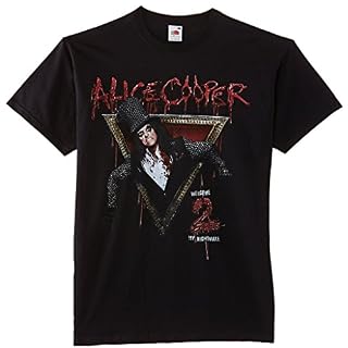 Alice Cooper Welcome to My Nightmare Rock Officiel T-Shirt Hommes Unisexe - Les Beatles, Paul McCartney, John Lennon, RIngo Starr, George Harrison